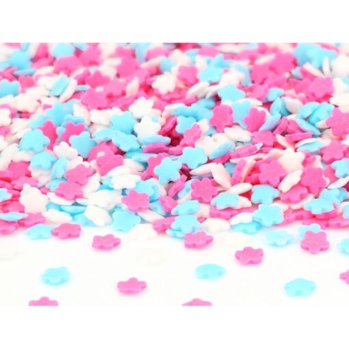 Ζαχαρωτά λουλούδια πολύχρωμα - 50g