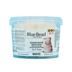 Ζαχαρόπαστα - Blue Bead - λευκή
